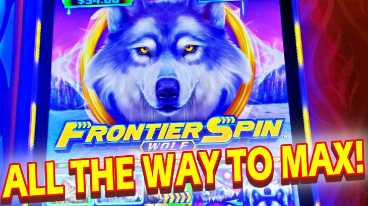 WE WENT ALL THE WAY TO MAX BET ON THIS NEW ONE!!! – Las Vegas Casino Frontier Spin Wolf Slot Machine