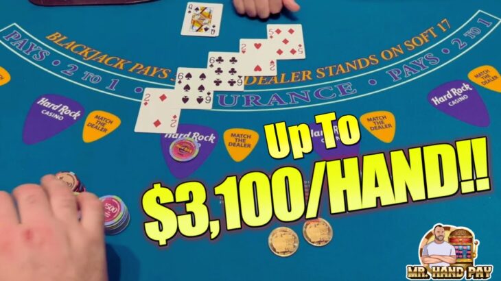 $10,000 BLACKJACK BUY-IN! Up To $3,100/ HAND ! I WENT ALL IN!