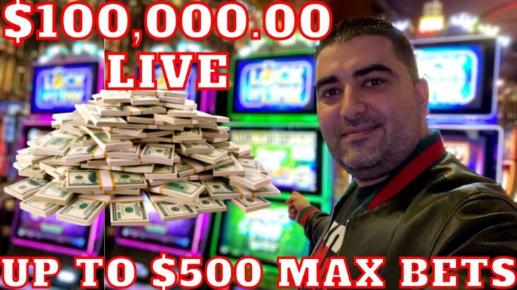 🔴$100,000 High Limit Live Stream Slot Play & $500 Max Bets