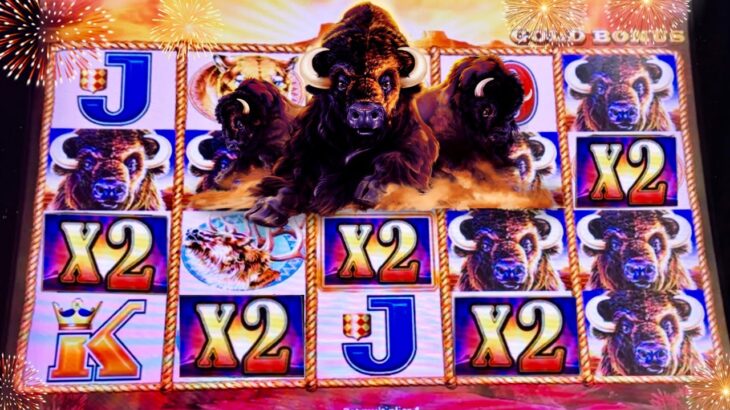 Buffalo Slots! 🎰🦬 $100 In..Lets See What Happens! 🎉🤩 #slots #buffalo #gambling  #casino #youtube