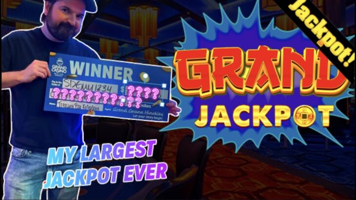 GRAND JACKPOT WON! 💥💥💥 MY BIGGEST WIN EVER At Grand Casino!