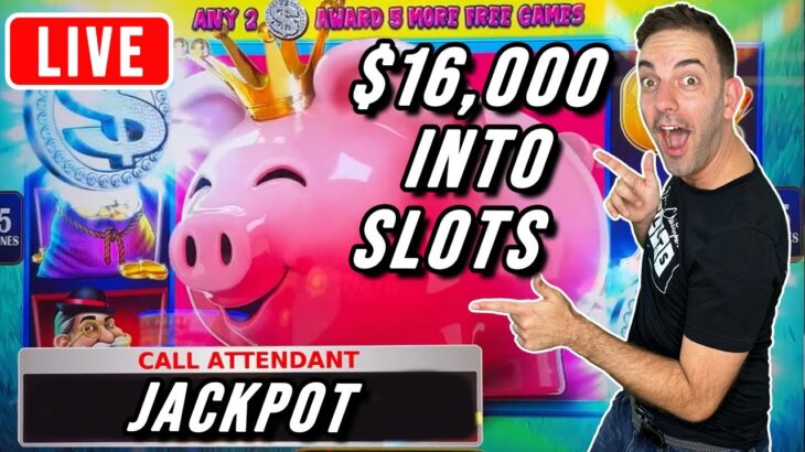 🔴 JACKPOT LUCK has Arrived ➤ $16,000 into Slots at Agua Caliente Casino