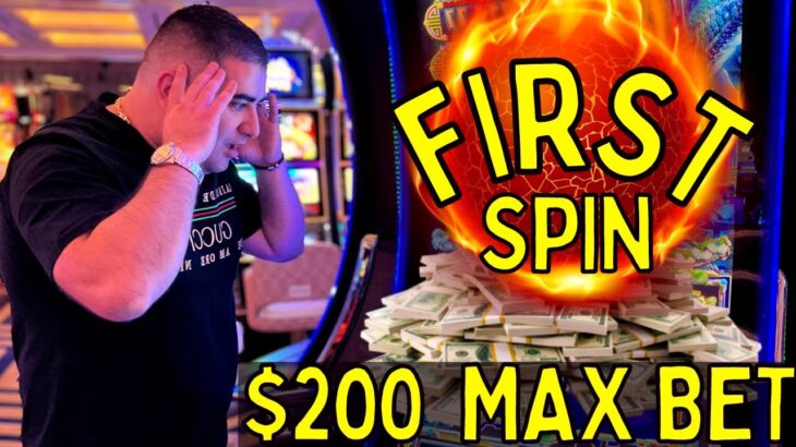 $200 Spin FIRST SPIN JACKPOT – Las Vegas HUGE WINS