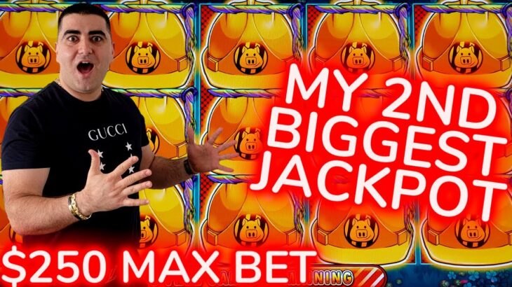 $250 Spin HUFF N PUFF Slot MASSIVE JACKPOT – Las Vegas Slots BIGGEST WINS