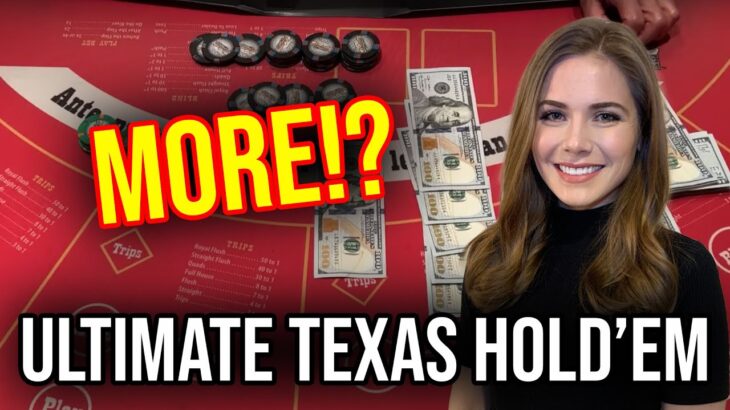 MORE SARAH LUCK!? ULTIMATE TEXAS HOLD’EM!! June 23rd 2023