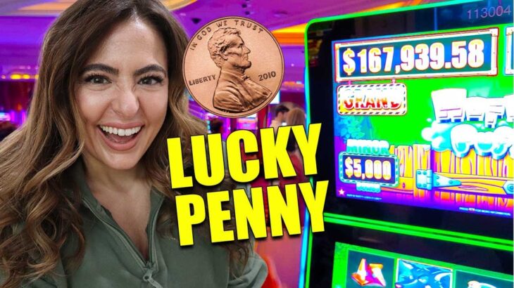 Lucky Penny Unlocks $150 Per Spin JACKPOTS in Las Vegas!