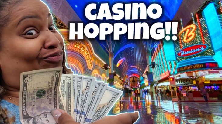 She Went Casino Hopping In Downtown Las Vegas And Won!!