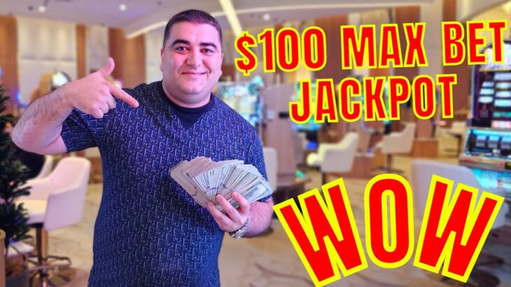 $100 Max Bet JACKPOT On High Limit Slot In Las Vegas
