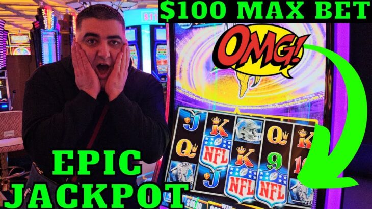 My BIGGEST JACKPOT Ever On NFL Slot Machine – Casino BIG WINS