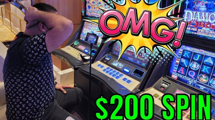 $200 Spin MASSIVE JACKPOT On Diamond Queen Slot