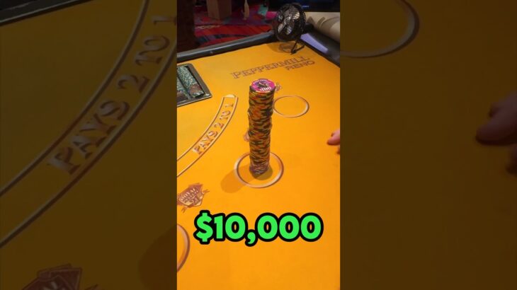 Blackjack $10,000 At Risk! #casino #blackjack #tablegames #thebigjackpot