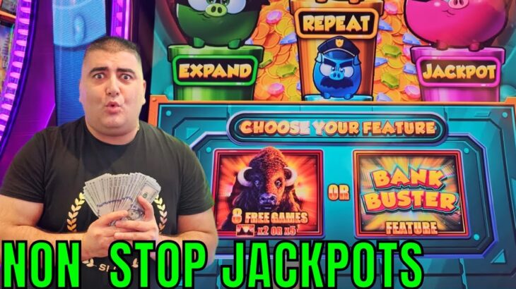 NON STOP JACKPOTS On New HIGH LIMIT Slot Machine – CASINO BIG WINS