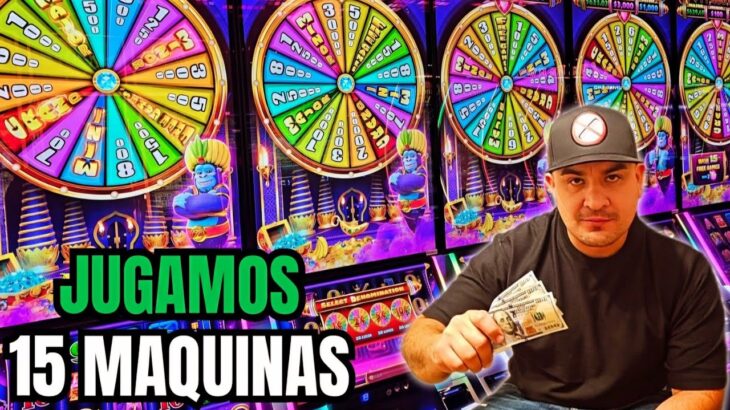 🚨 Jugamos solo $300 en 15 máquinas en el casino con el método de $20 por maquina DIA 2