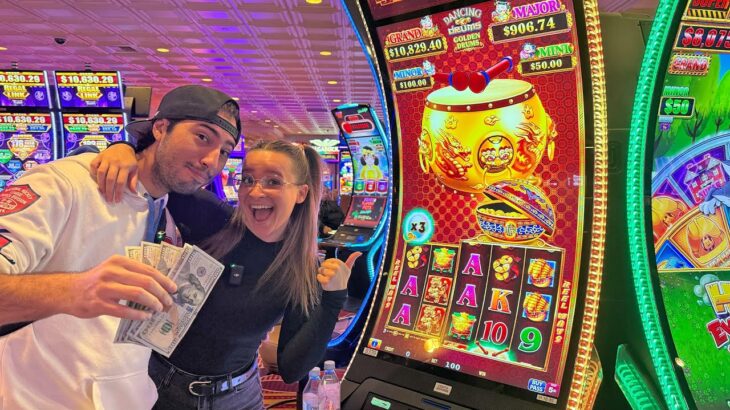 We Played The NEW Golden Drums Slot Machine!