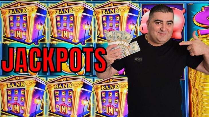 Winning BIG JACKPOTS On High Limit Piggy Bankin- Casino Huge Wins