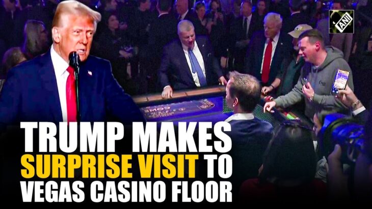 President Trump makes surprise visit to Vegas Casino floor, “USA, USA” chants heard near craps table