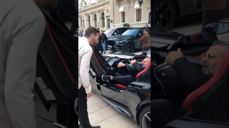 Billionaire gentleman getting out his exclusive Ferrari at Casino #monaco #luxury #lifestyle #fyp