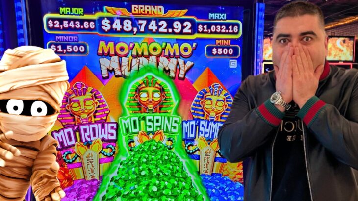 EPIC JACKPOTS On Brand New Mo Mo Mo MUMMY Slot