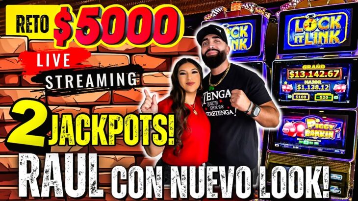 🔴EN VIVO RAUL ESTRENANDO NUEVO LOOK 🧔‍♂️ RETO DE $5000 EN EL CASINO #live