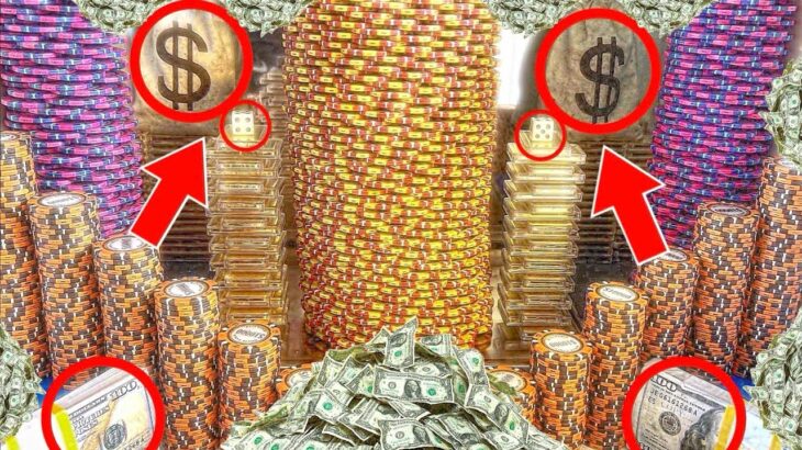 🤬ALMOST “KICKED OUT” OF THE CASINO AFTER THIS HAPPENED! PLAYING THE COIN PUSHER MACHINE! (MEGA WIN)