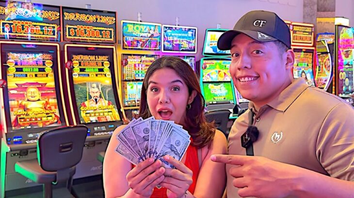 Primera Vez Mi Novia Jugando Y Ganando En Las Vegas Con Migo 🎰💵