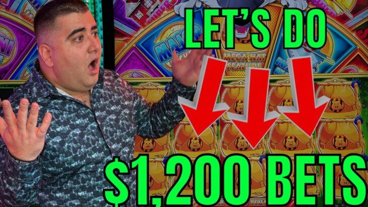 😱 UP TO $1,200 Bets LIVE Slot Play – CRAZIEST Slot Session!