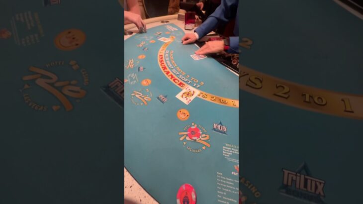 I DO MAGIC ON BLACKJACK! LAS VEGAS RIO #casino #gambling #highlimitslots