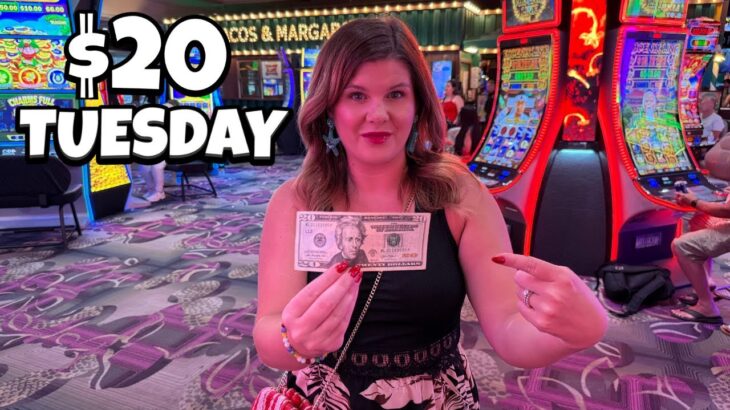 I Put $20 in 10 Slots at FLAMINGO Las Vegas and OMG!