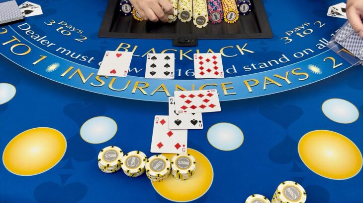 MASSIVE $600,000 DOUBLE DOWN BLACKJACK BETS IN AMAZING HIGH LIMIT CASINO SESSION!