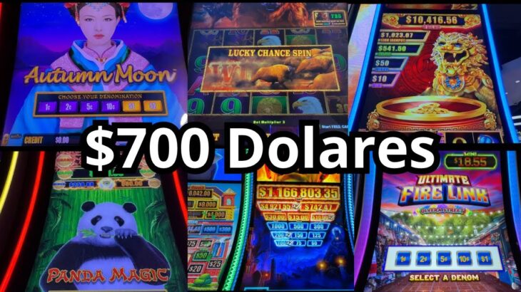 No Lo puedo Creer $700 Dolares En 6 Diferentes Maquinas Del Casino.