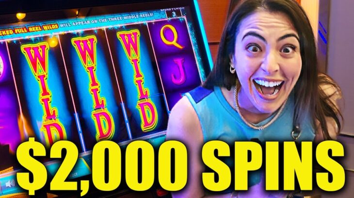 Our $2,000/Spin WON Us Our BIGGEST JACKPOT EVER at the Casino!