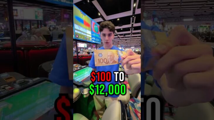 TURNING $100 INTO $12,800💰🙏 #casino #gambling #blackjack #lasvegas