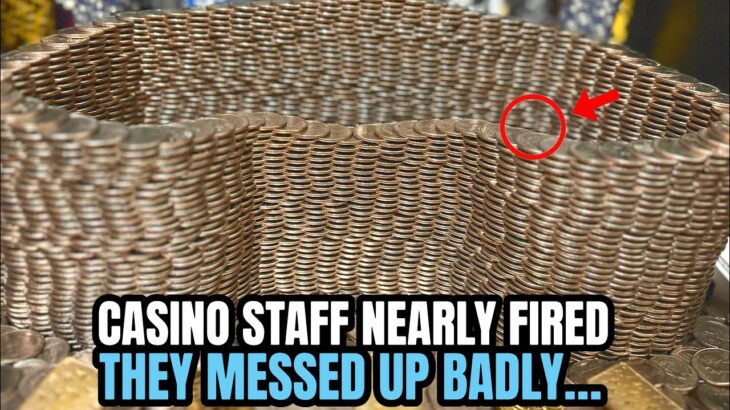 CASINO STAFF ALMOST FIRED… AFTER THIS HUGE MISTAKE Inside The High Limit Coin Pusher MEGA JACKPOT!!!