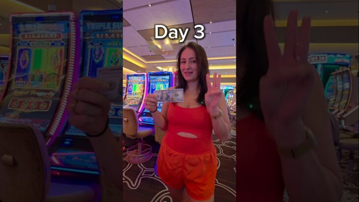 Can Kat Bring The Luck On Day 3?! #casino #vegas #slots