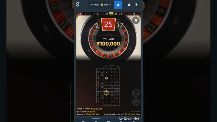 Lightning roulette winning tricks big win