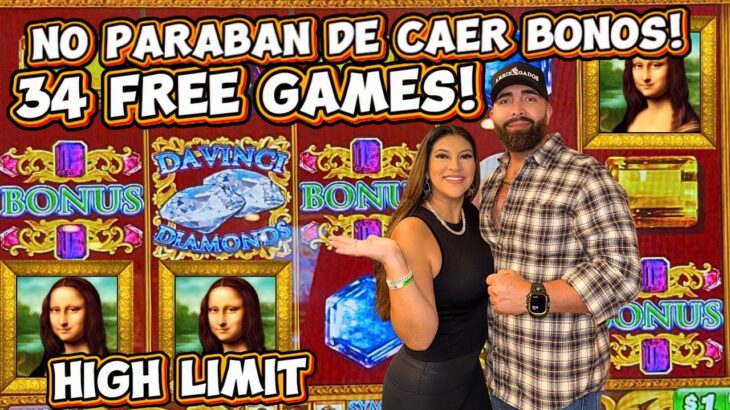 💎 Suerte Extrema: 34 Giros Gratis en DaVinci Diamond HIGH LIMIT ROOM EN FOXWOODS CT
