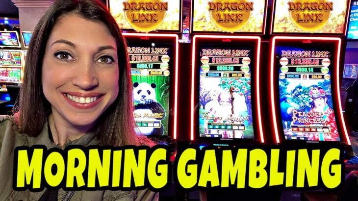 Early morning slot play at the casino 🍀🎰