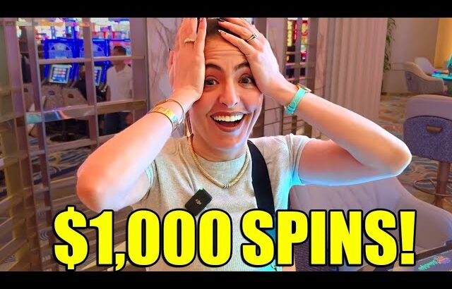 I FINALLY Won a $1,000/Spin BONUS and We LOST OUR MINDS!!!