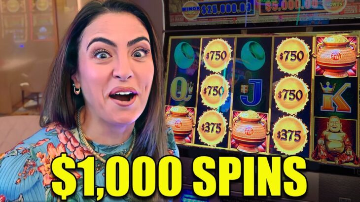 The Double Bonus More RARE than the Grand Jackpot! (28 INSANE $1K Spins)