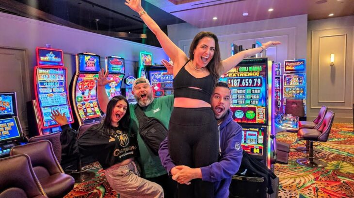 Our LUCKIEST DAY EVER at the El Cortez Casino! (Vegas Dream Come True)