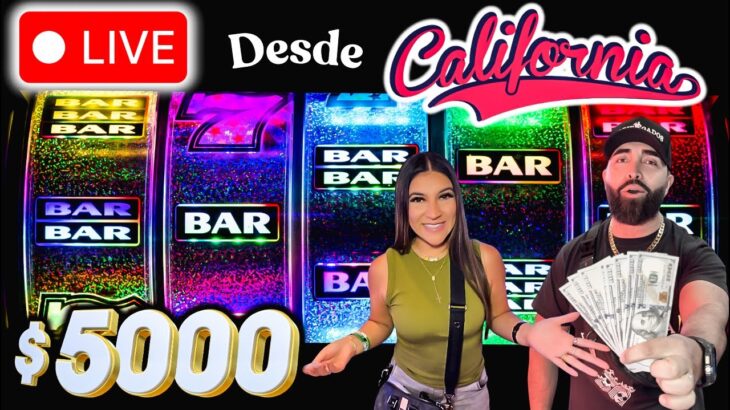 🔴EN VIVO DESDE CALIFONIA EN EL CASINO Y VAMOS POR UN JACKPOT!