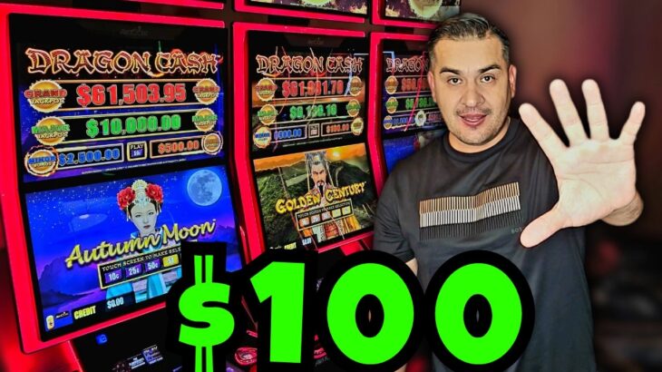 Jugando $100 por máquina en el casino 💸