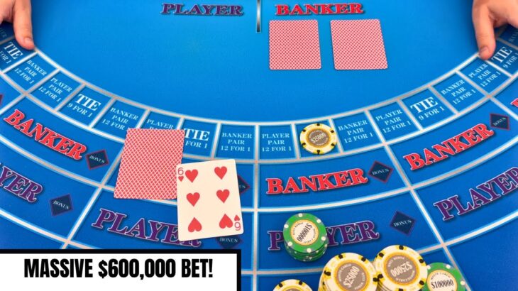 MASSIVE $600,000 BET & MULTIPLE BACCARAT TIE WINS IN AMAZING $2,000,000 CASINO WIN!