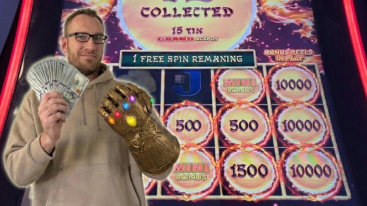 1st Spin Bonus and a Jackpot! Casino Night Gets CRAZY!