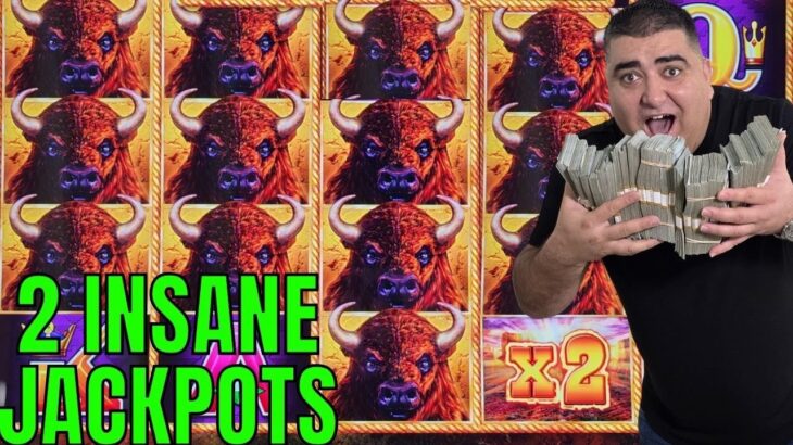 2 INSANE JACKPOTS THAT MADE ME JUMP OUT OF MY SEAT 😱