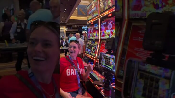 ENTIRE Casino Heard Us SCREAM….. #casino #gambling #slot