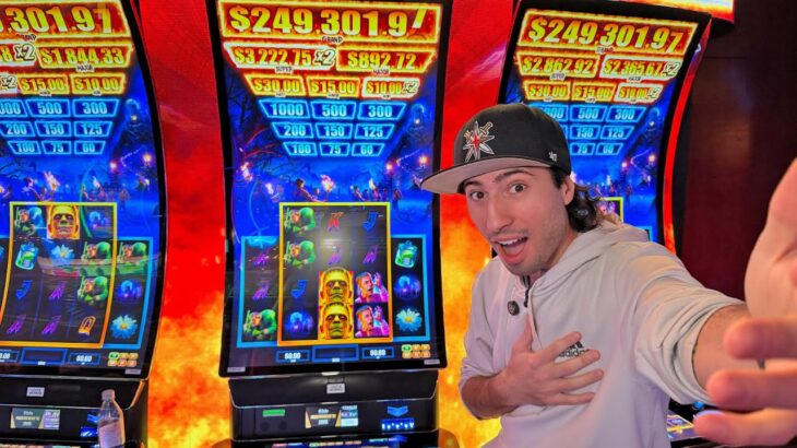 I Won MASSIVE On Frankenstein Slots! ($80/Spins MUST SEE ACTION)