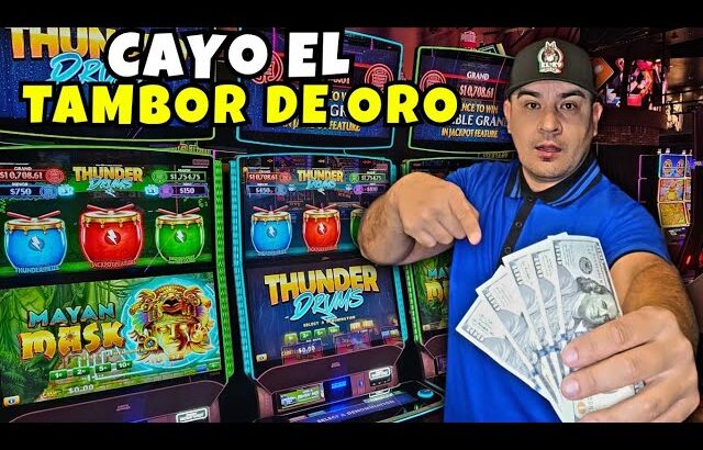 Me dio el BONO que buscaba en el casino TAMBOR de ORO en Thunder Drums