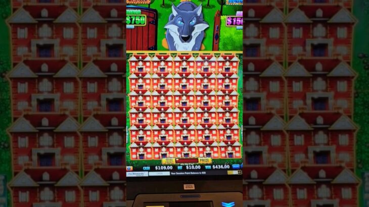 JACKPOT SUPER MANSIONS FULL SCREEN!!!! 😱🐽🐺🎰 #slots #casino #lasvegas