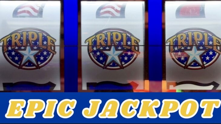EPIC JACKPOT! Triple Stars MAX BETS Casino Classic Slot